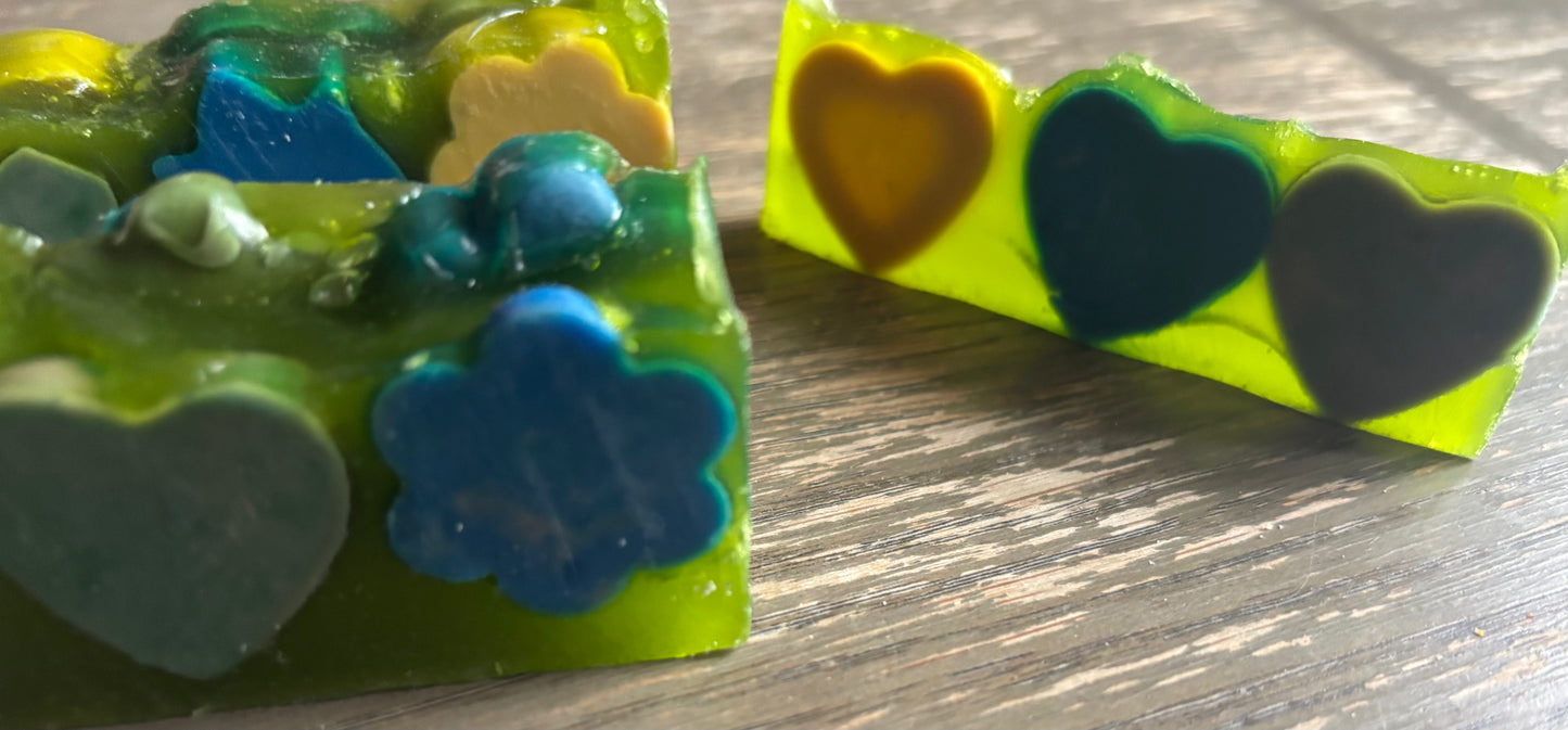 Emerald Glow Kojic Jelly Soap - Love & Bloom Edition