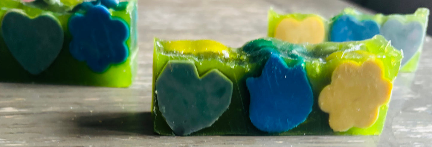 Emerald Glow Kojic Jelly Soap - Love & Bloom Edition
