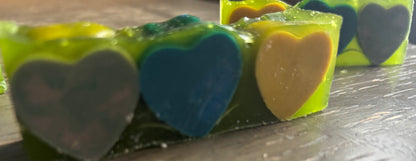 Emerald Glow Kojic Jelly Soap - Love & Bloom Edition