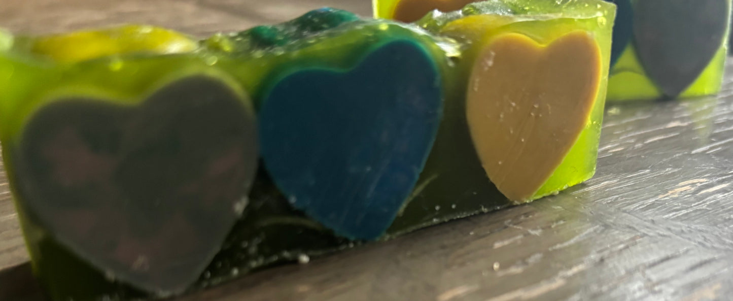 Emerald Glow Kojic Jelly Soap - Love & Bloom Edition