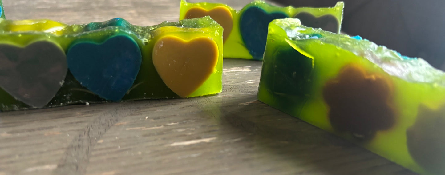 Emerald Glow Kojic Jelly Soap - Love & Bloom Edition