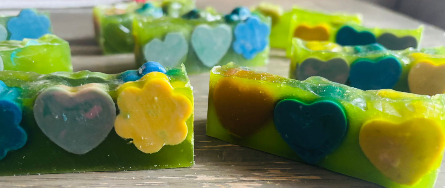 Emerald Glow Kojic Jelly Soap - Love & Bloom Edition