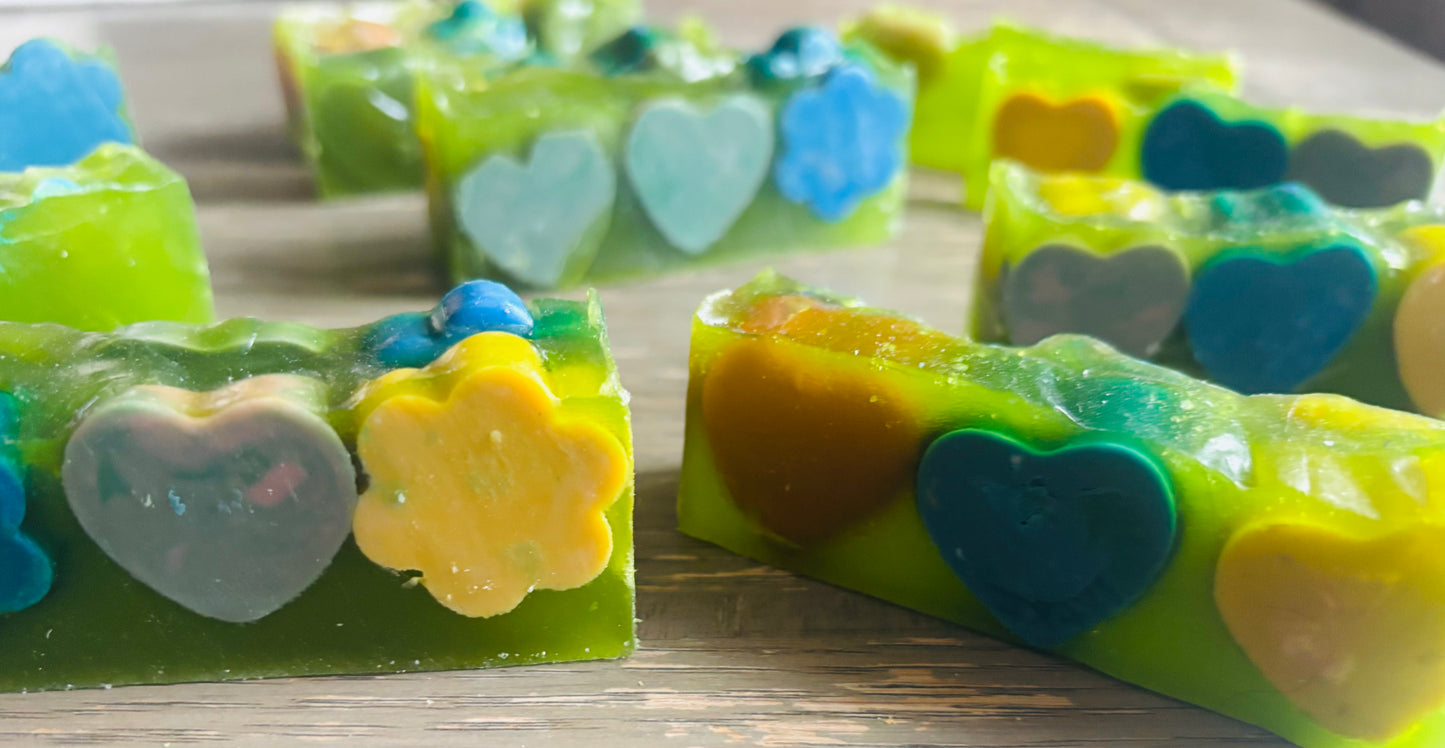 Emerald Glow Kojic Jelly Soap - Love & Bloom Edition
