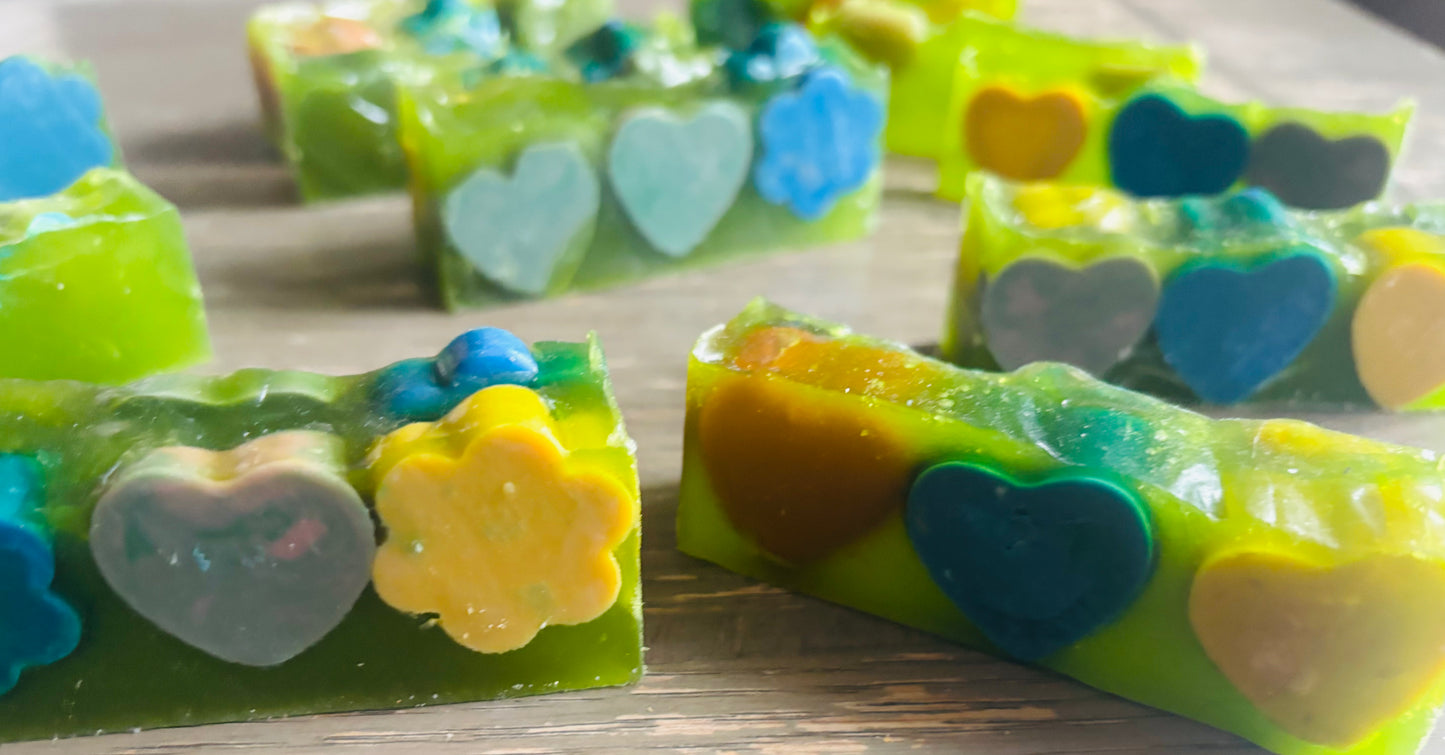 Emerald Glow Kojic Jelly Soap - Love & Bloom Edition