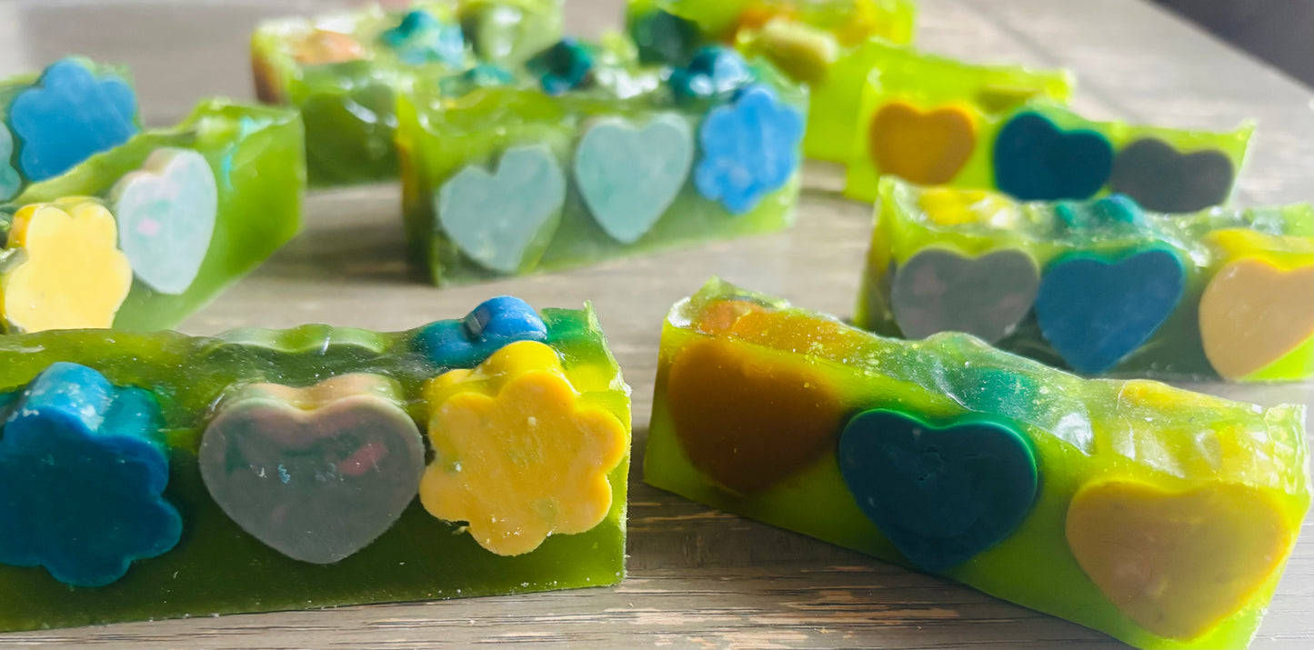 Emerald Glow Kojic Jelly Soap - Love & Bloom Edition