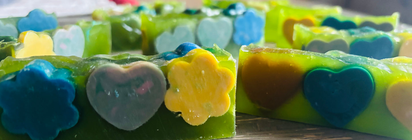 Emerald Glow Kojic Jelly Soap - Love & Bloom Edition