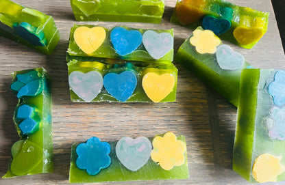 Emerald Glow Kojic Jelly Soap - Love & Bloom Edition