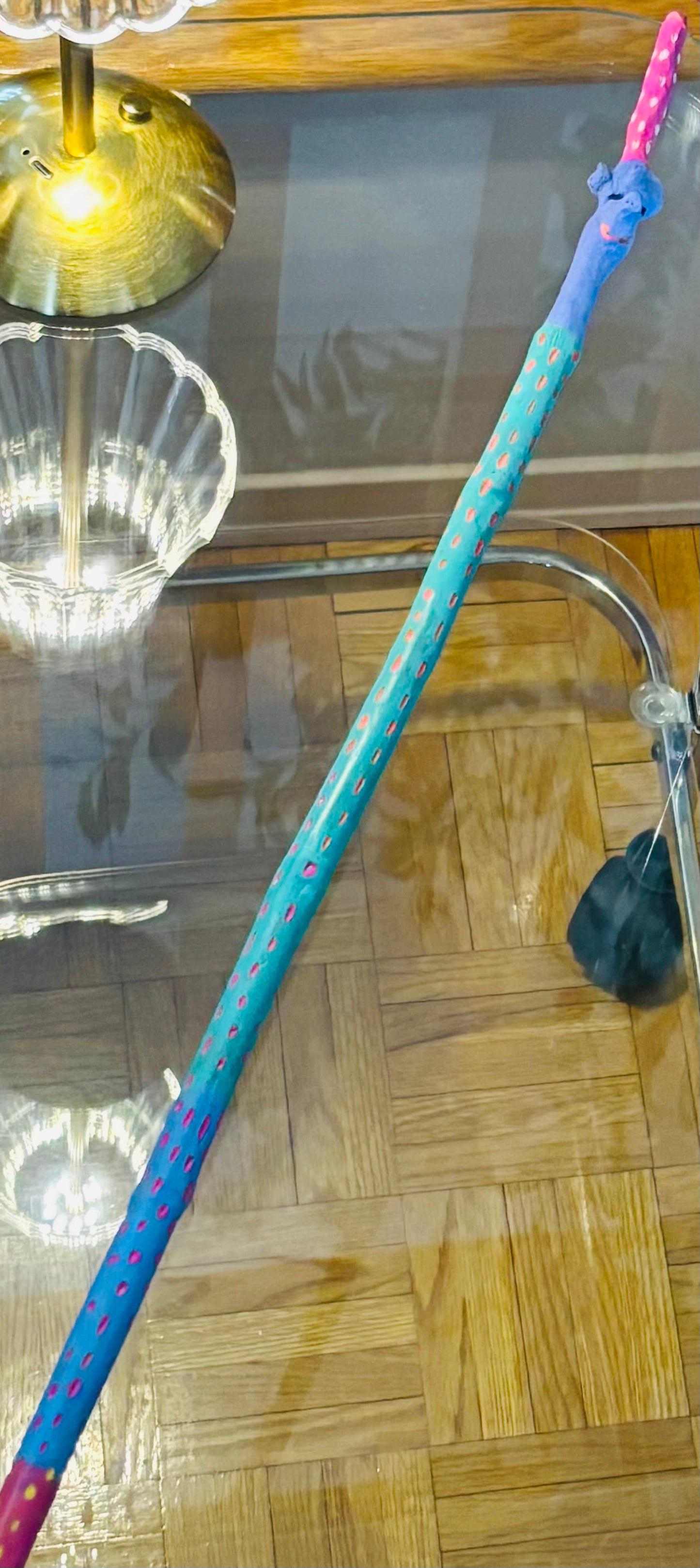 Pastel Unicorn Adventure Stick – 27” Magical Walking Companion 🦄🌈