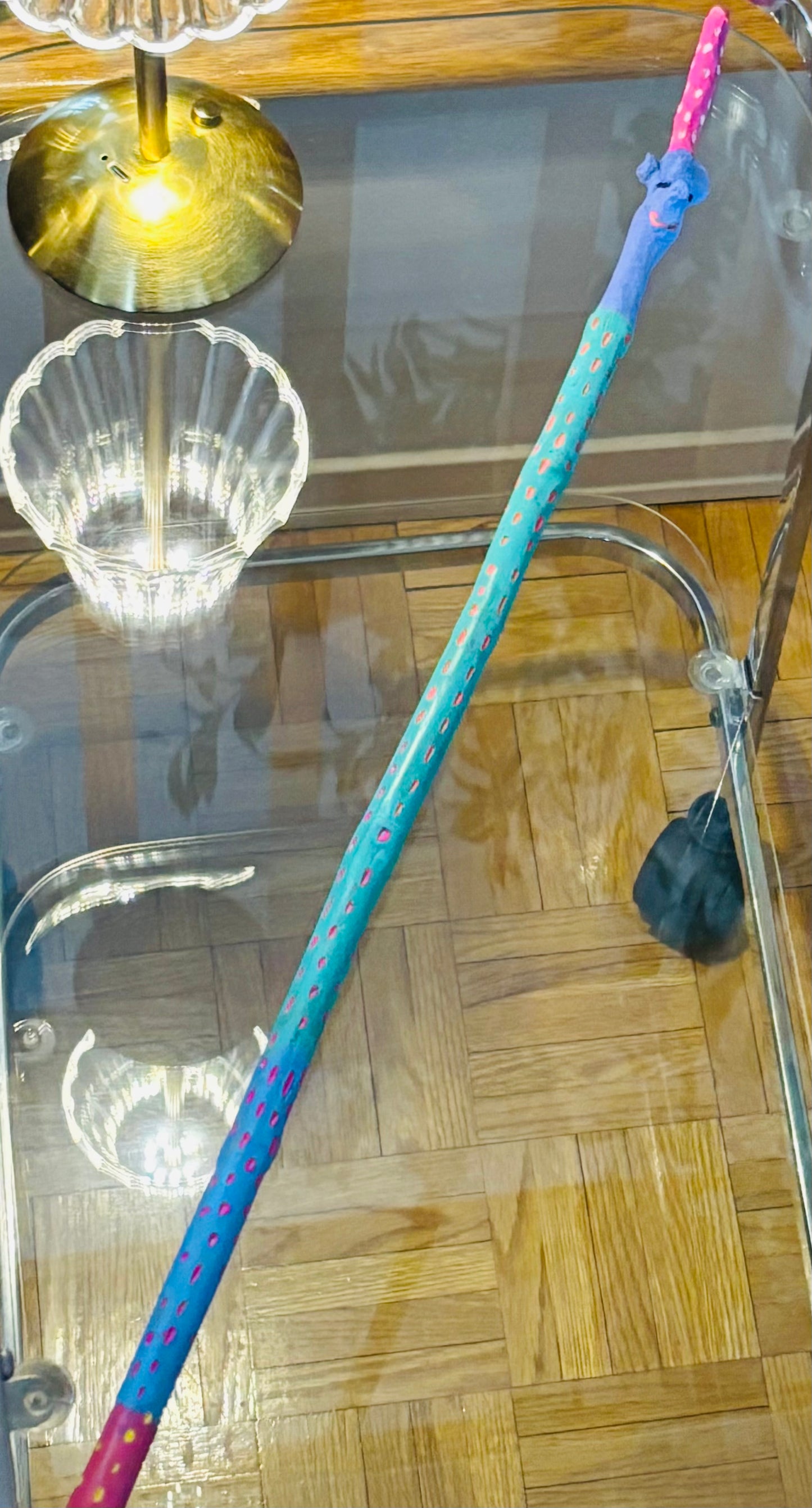 Pastel Unicorn Adventure Stick – 27” Magical Walking Companion 🦄🌈