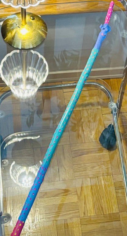 Pastel Unicorn Adventure Stick – 27” Magical Walking Companion 🦄🌈