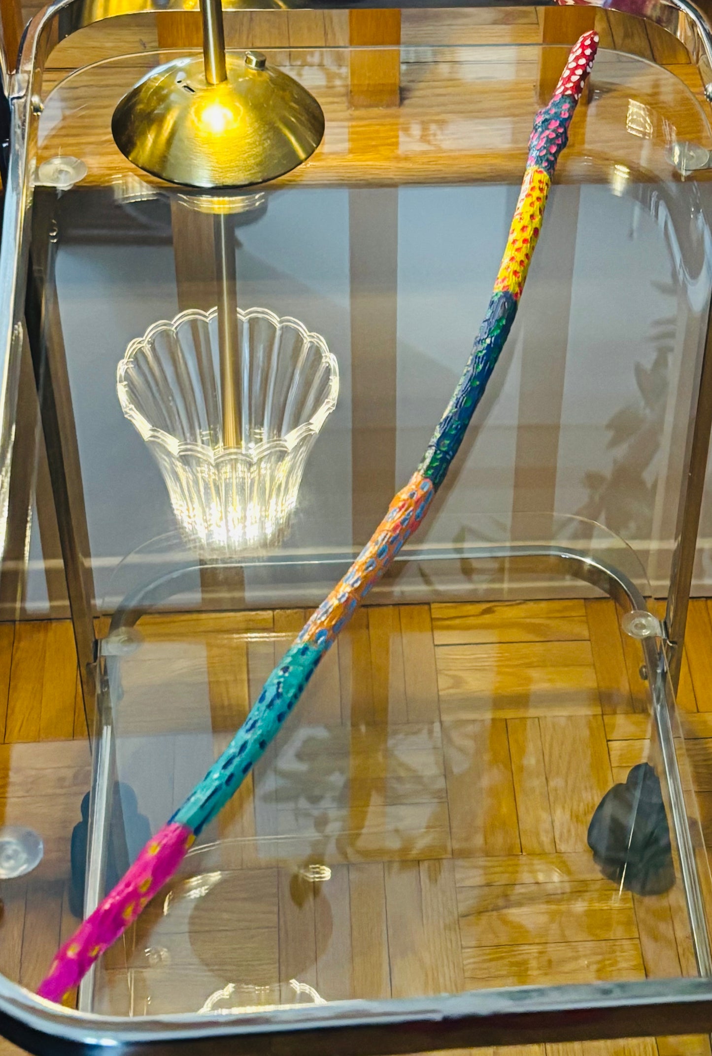 The Forest Sparkle Stick – Multi-Coloured 25” Walking Stick ✨